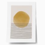 Διπτυχο ποστερ DARK YELLOW ABSTRACT