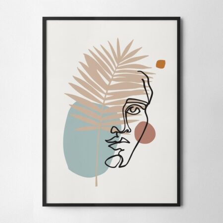 Πόστερ MINIMAL FLORAL FACE - Abstract - Αφηρημένα