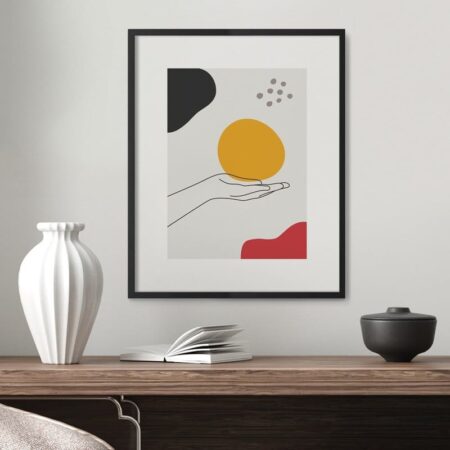 Πόστερ MINIMAL LINE ART HANDS - Abstract - Αφηρημένα
