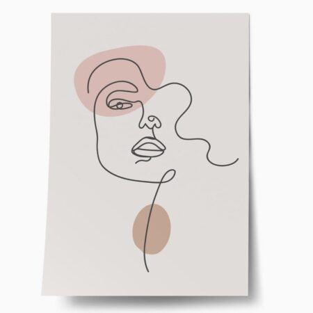 Πόστερ MINIMAL LINE PORTRAIT - Abstract - Αφηρημένα Sticky 1
