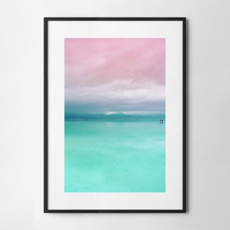 Πόστερ MINIMAL PINK AND CYAN - Τοπια - Φυση