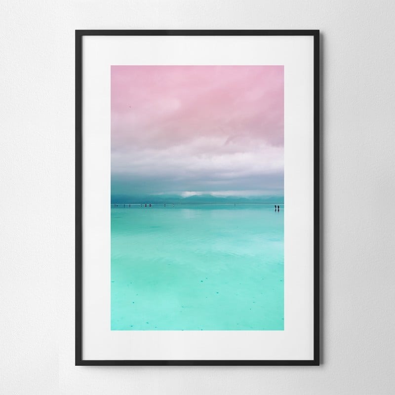 Πόστερ MINIMAL PINK AND CYAN