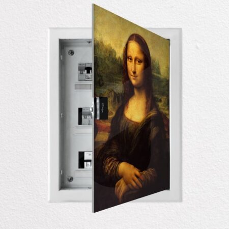 Αυτοκόλλητο ηλεκτρολογικο MONA LISA - Αυτοκολλητα για ηλεκτρολογικούς πίνακες Sticky 1