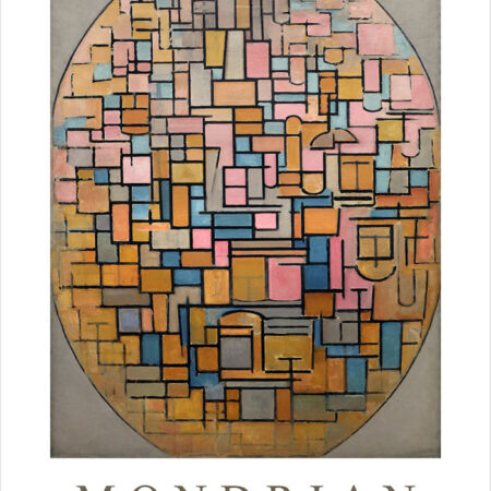 Πόστερ MONDRIAN - TABLEAU III COMPOSITION IN OVAL - Διασημοι Ζωγραφοι Sticky 3