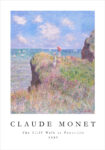 Πόστερ MONET - THE CLIFF WALK AT POURVILLE