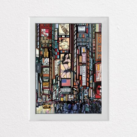 Aυτοκόλλητο ηλεκτρολογικού πίνακα NEW YORK STREET ILLUSTRATION - Αυτοκολλητα για ηλεκτρολογικούς πίνακες