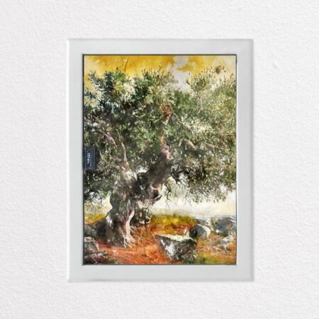 Aυτοκόλλητο ηλεκτρολογικού πίνακα OLIVE TREE PAINTING - Αυτοκολλητα για ηλεκτρολογικούς πίνακες