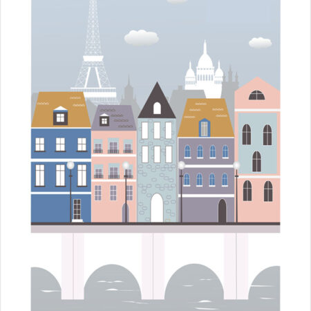 Πόστερ PARIS ILLUSTRATION - Πολεις - Χαρτες Sticky 2
