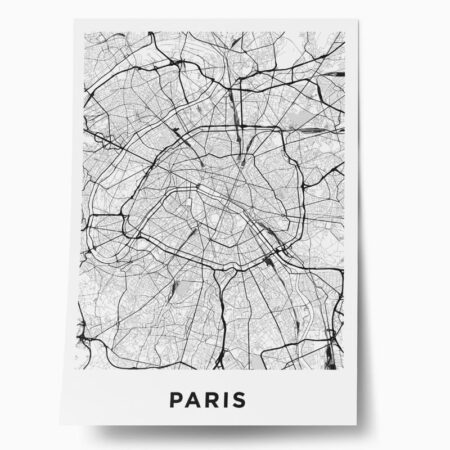 Πόστερ PARIS MAP - Πολεις - Χαρτες Sticky 1