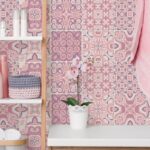 Αυτοκόλλητα Πλακάκια PINK CLASSIC SET 8 τμχ