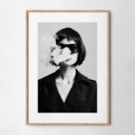 Πόστερ PORTRAIT OF WOMAN SMOKING