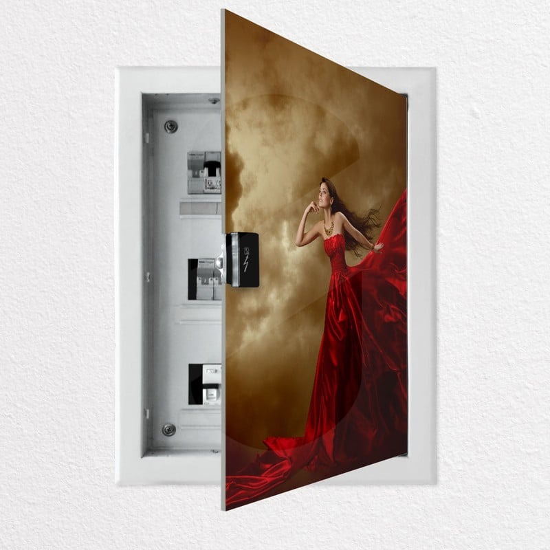 Aυτοκόλλητο ηλεκτρολογικού πίνακα RED DRESS
