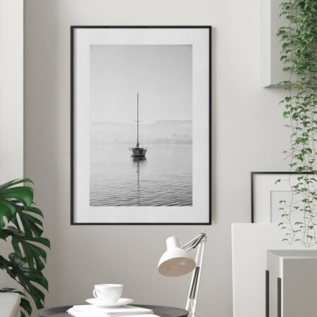 Πόστερ SAILING YACHT IN CALM LAKE - Τοπια - Φυση