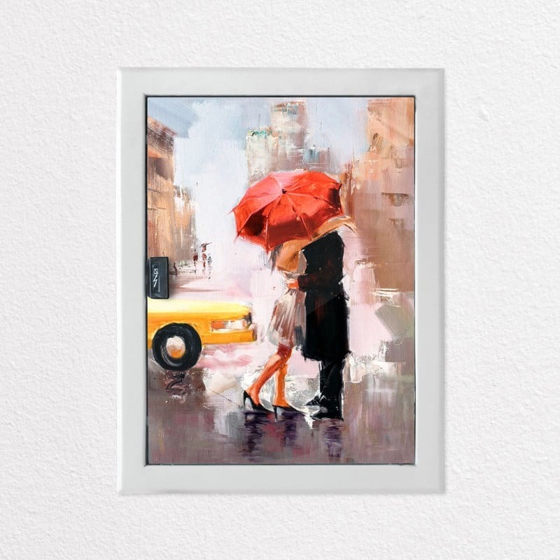 Aυτοκόλλητο ηλεκτρολογικού πίνακα THESSALONIKI COUPLE IN RAIN