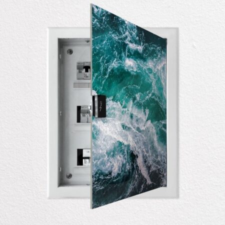 Aυτοκόλλητο ηλεκτρολογικού πίνακα TIDAL WAVES - Αυτοκολλητα για ηλεκτρολογικούς πίνακες Sticky 1