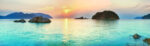 Πίνακας Πανοραμικός TURQUOISE SUNSET