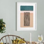 Πόστερ TURQUOISE AND PINK ABSTRACT