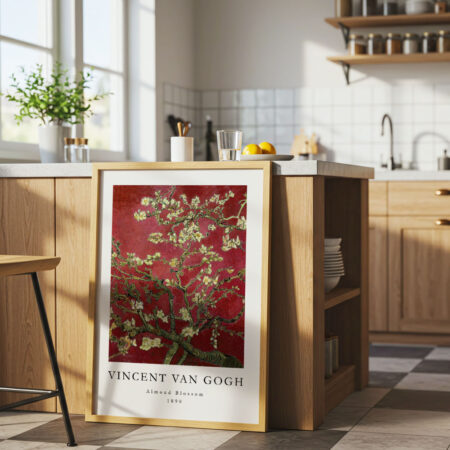Πόστερ VAN GOGH - ALMOND BLOSSOM RED - Διασημοι Ζωγραφοι
