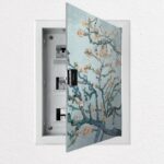 Aυτοκόλλητο ηλεκτρολογικού πίνακα VAN GOGH - ALMOND BLOSSOM PASTEL BLUE