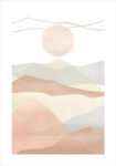 Πόστερ WATERCOLOR MINIMAL LANDSCAPE