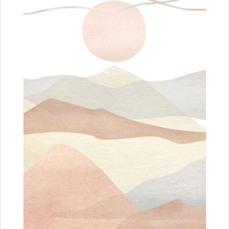 Πόστερ WATERCOLOR MINIMAL LANDSCAPE - Τοπια - Φυση Sticky 2