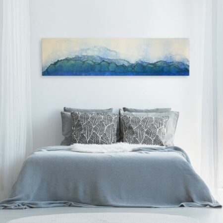 Πίνακας Πανοραμικός WATERCOLOR ABSTRACT LANDSCAPE - Κυματα