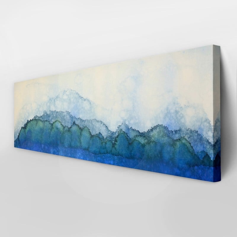 Πίνακας Πανοραμικός WATERCOLOR ABSTRACT LANDSCAPE