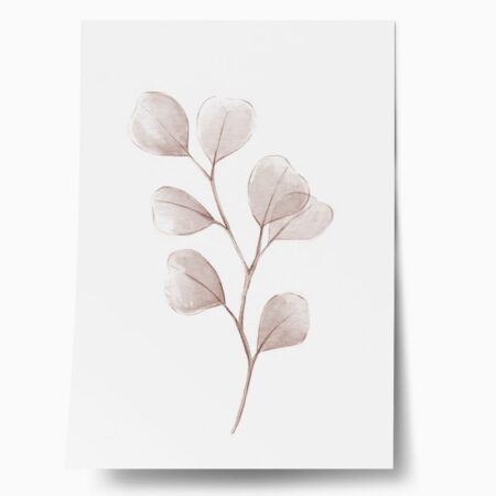Πόστερ WATERCOLOR EUCALYPTUS LEAVES - Botanical - Λουλούδια Sticky 1