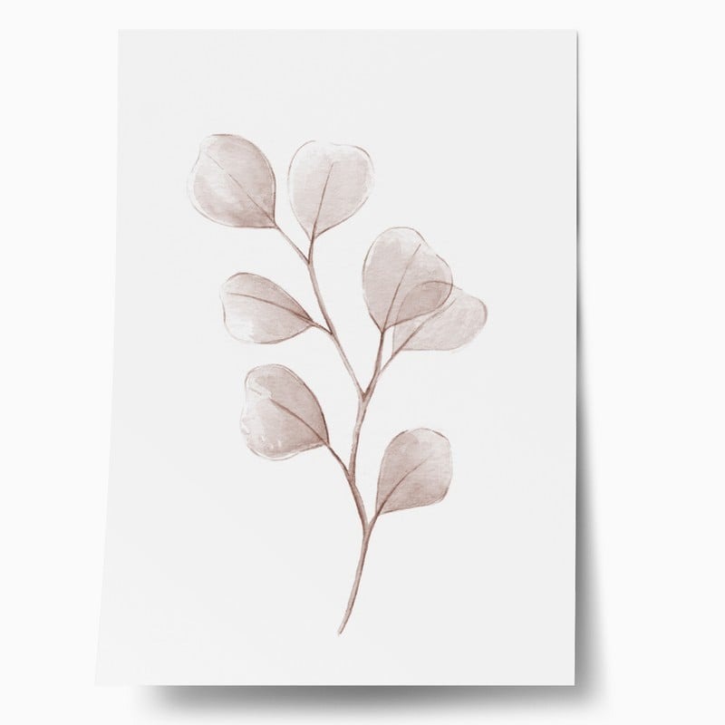 Πόστερ WATERCOLOR EUCALYPTUS LEAVES