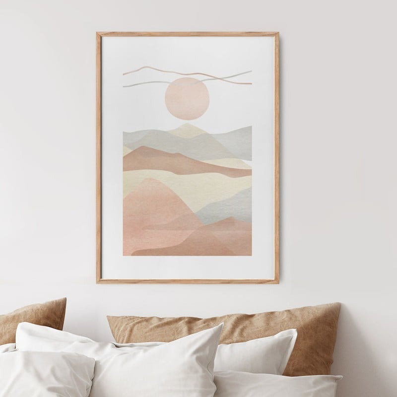 Πόστερ WATERCOLOR MINIMAL LANDSCAPE