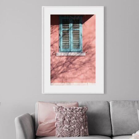 Πόστερ WINDOW ON PINK WALL - Πολεις - Χαρτες
