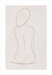 Πόστερ WOMAN LINE DRAWING