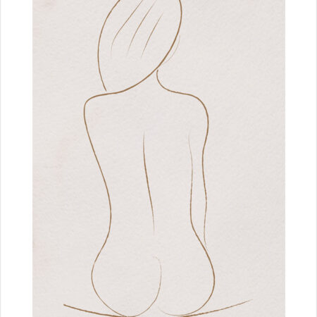 Πόστερ WOMAN LINE DRAWING - Lineart Sticky 2