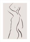 Πόστερ WOMAN LINES MINIMALISM