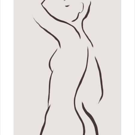 Πόστερ WOMAN LINES MINIMALISM - Lineart Sticky 2