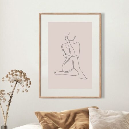 Πόστερ WOMAN BODY LINEART DRAWING - Lineart