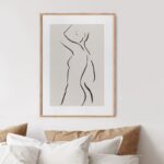 Πόστερ WOMAN LINES MINIMALISM