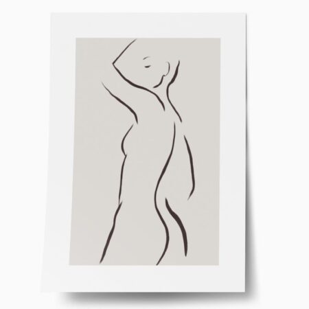 Πόστερ WOMAN LINES MINIMALISM - Lineart Sticky 1