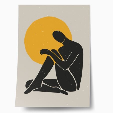 Πόστερ WOMAN SILHOUETTE BOHO - Πορτραιτα - Φιγουρες Sticky 1