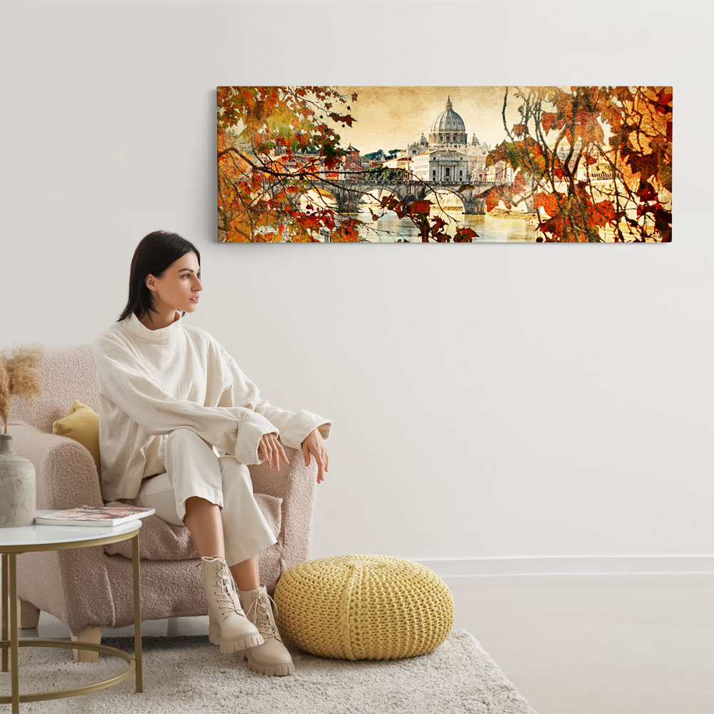 Πίνακας Πανοραμικός AUTUMN ROME 1