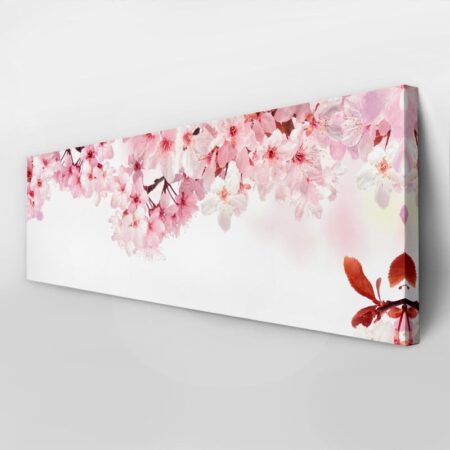Πίνακας Πανοραμικός σε καμβά DREAMY CHERRY BLOSSOMS - Ανθη Δεντρων Sticky 3
