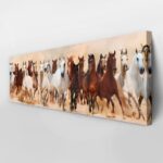 Πίνακας σε καμβά Πανοραμικός HORSES