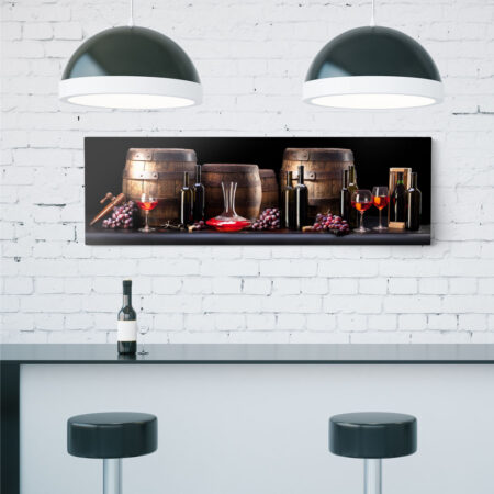Πίνακας Πανοραμικός RED WINE - Food and Drink