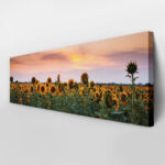 Πίνακας Πανοραμικός SUNFLOWERS SUNSET