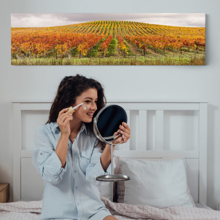 Πίνακας Πανοραμικός σε καμβά VINEYARD IN AUTUMN - Υπαιθρος