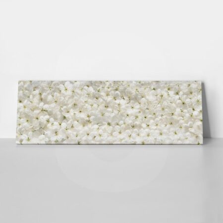 Πίνακας Πανοραμικός σε καμβά WHITE CHERRY FLOWERS - Ανθη Δεντρων Sticky 1