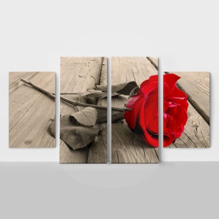 Τετράπτυχος RED ROSE - Τριανταφυλλα Sticky 1