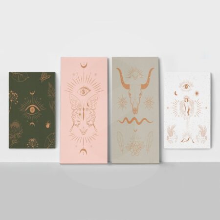 Τετράπτυχος Πινακας σε καμβά BOHO SYMBOLS - Πινακες σε καμβα Sticky 1