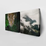 Τετράπτυχο σετ τετράγωνοι πίνακες TROPICAL JUNGLE VIBES