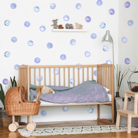 Αυτοκόλλητο τοίχου A LOT OF WATERCOLOR CIRCLES - Mini Sticker sets